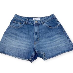 TOPSHOP A-Line Denim High Rise Shorts - Sz 8